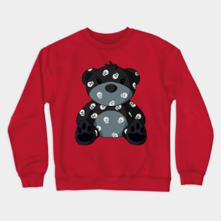 Skull Pattern Teddy Bear Crewneck Sweatshirt